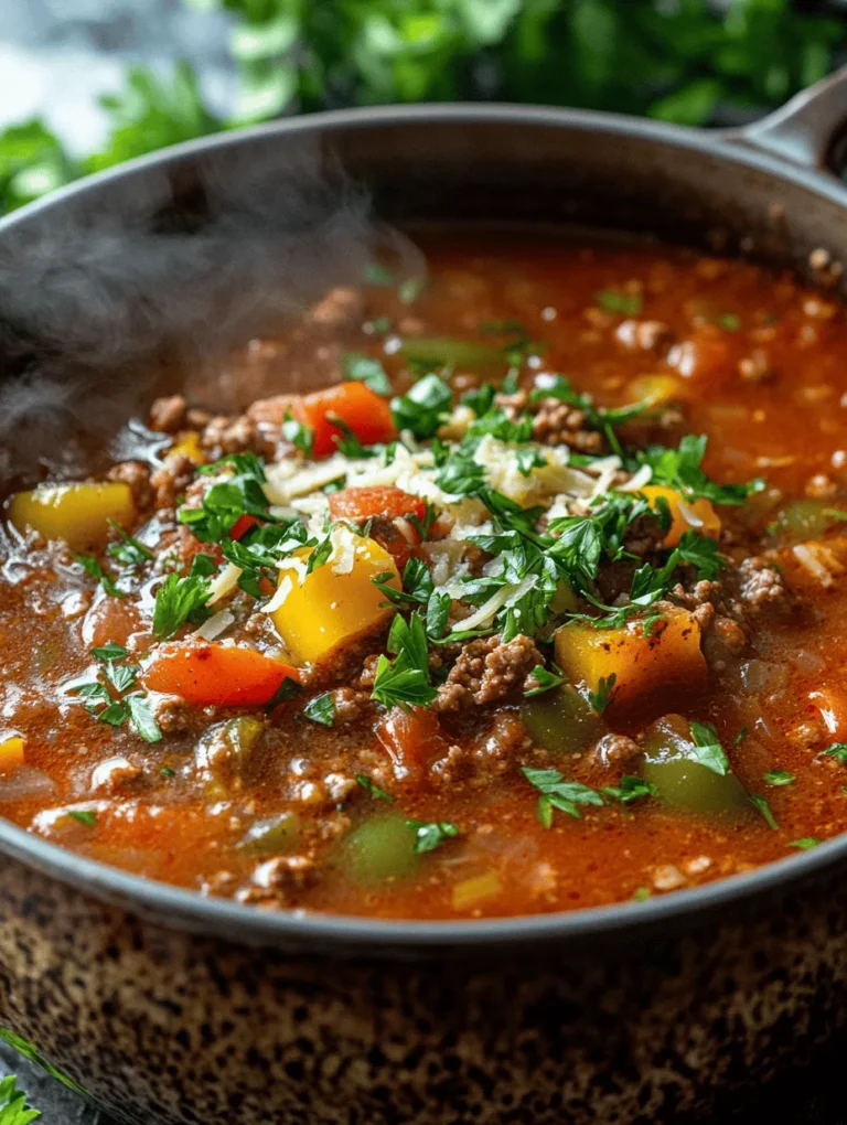 To truly appreciate the depth of flavor in Hearty Stuffed Pepper Soup, it’s essential to understand its core ingredients and the nutritional benefits they bring to the table.