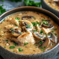 Soup has long been cherished as a comforting and satisfying dish across a multitude of cuisines worldwide. From steaming bowls of chicken noodle to hearty vegetable broths, soups hold a special place in our hearts and on our dinner tables. Among the plethora of soup varieties, creamy soups have surged in popularity, offering a rich, indulgent experience that warms the soul. One standout recipe that satisfies both the palate and the need for nourishment is the Easy Creamy Mushroom Chicken Soup with Wild Rice.