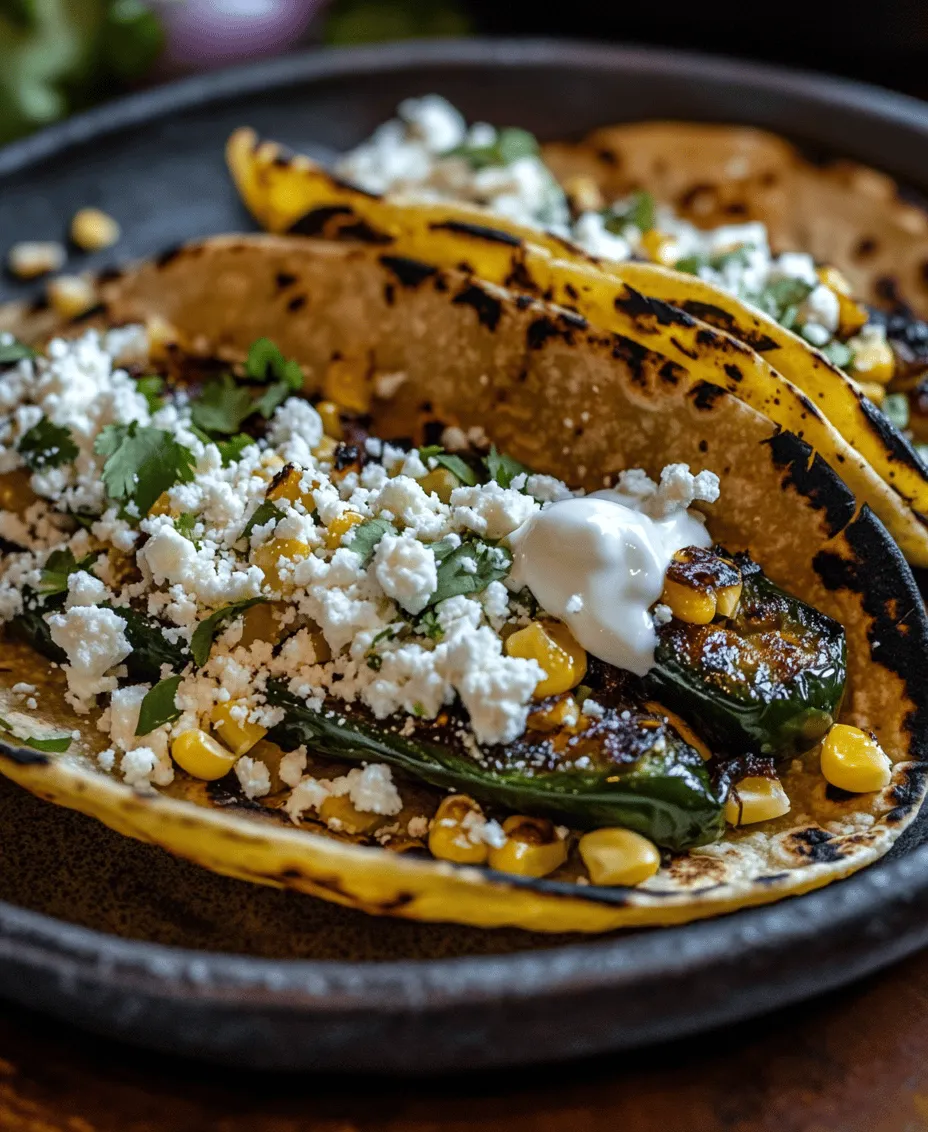 Rajas Poblanas is a traditional Mexican dish that embodies the vibrant flavors and culinary heritage of Mexico. This dish features strips of roasted poblano peppers, often sautéed with onions, garlic, and spices, resulting in a delightful medley that can be served as a main course, a side dish, or even a filling for tacos or quesadillas. The combination of smokiness from the roasted peppers, the sweetness of onions, and the creaminess of cheese creates a flavor profile that is both comforting and exciting.