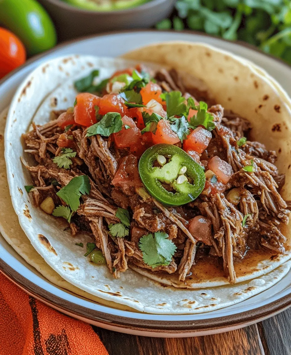 Slow Cooker Mexican Shredded Beef Fiesta is a culinary masterpiece that brings the warmth and vibrant flavors of Mexican cuisine right into your kitchen. This dish is not only a feast for the senses, but it's also incredibly practical for busy weeknights or festive gatherings. The star of the show is the succulent, tender beef that is infused with a medley of spices, fresh ingredients, and cooking liquids that meld together to create a rich, mouthwatering experience.