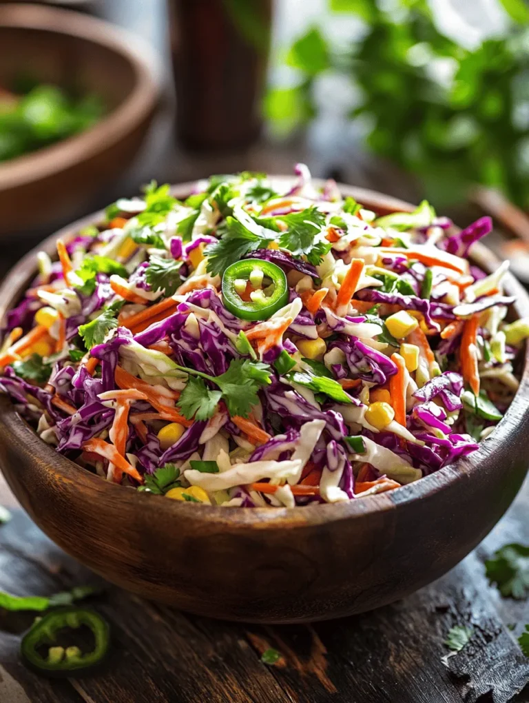 Coleslaw is a beloved salad enjoyed across the globe, known for its versatility and refreshing crunch. Originating from the humble cabbage, this dish has evolved into countless variations, each reflecting the culinary traditions and flavor profiles of different cultures. In the realm of Mexican cuisine, coleslaw takes on a vibrant twist with the Crunchy Fiesta Mexican Coleslaw, a dish that is not only visually appealing but also packed with flavor and nutrition.