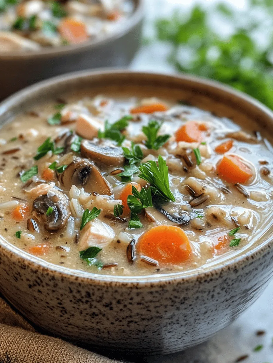 As the temperatures drop and the days grow shorter, there's nothing quite like a warm bowl of soup to bring comfort and nourishment to your soul. Cozy Chicken & Mushroom Wild Rice Soup is a culinary embrace that combines rich flavors with wholesome ingredients, creating a dish that not only satisfies your hunger but also lifts your spirits. This delightful recipe features tender chunks of chicken, earthy mushrooms, and the unique texture of wild rice, making it an ideal choice for chilly days or whenever you crave a hearty meal.
