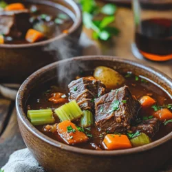 As the winter chill sets in, many of us find ourselves craving the warmth and comfort of a hearty meal. One dish that perfectly fits this description is Hearty Winter Beef Short Rib Soup. It’s the kind of soup that not only nourishes the body but also soothes the soul. This delightful recipe marries the rich flavors of tender beef short ribs with a variety of vibrant vegetables and aromatic herbs, resulting in a nourishing dish that’s perfect for family gatherings or cozy nights at home.