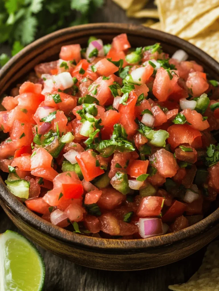 Pico de Gallo, also known as "salsa fresca," translates to "rooster's beak" in Spanish. While the exact origin of the name is somewhat debated, it is believed to refer to the way the salsa is traditionally eaten – pinched between the fingers, much like a rooster pecking at its food. This vibrant salsa has deep roots in Mexican cuisine, where fresh ingredients are celebrated for their flavors and health benefits.