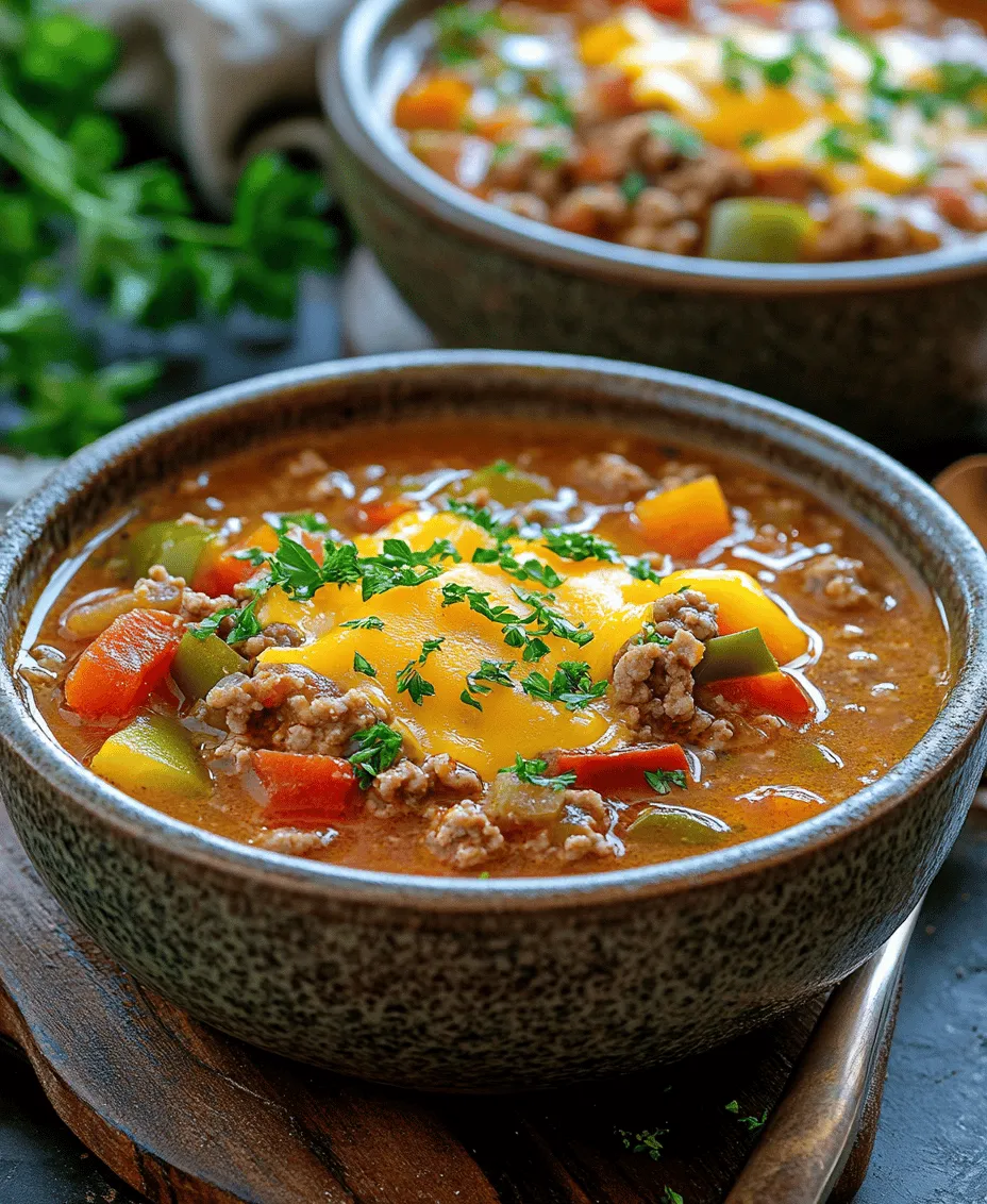 In the realm of comfort food, few dishes evoke the same warmth and nostalgia as a hearty stuffed bell pepper soup. This delightful recipe brings together all the beloved flavors of traditional stuffed peppers—tender bell peppers, savory ground meat, and a medley of spices—into a cozy bowl of soup. With its rich, comforting essence, this soup is perfect for any season, offering a warming embrace during chilly winter nights or a refreshing meal on a cool autumn day.