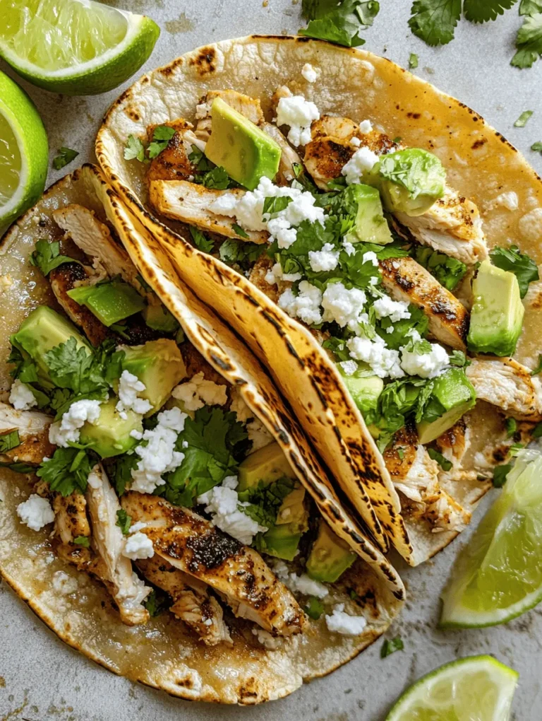 Indulging in the vibrant world of street food is one of the most exciting experiences for food lovers. Among the many delicious offerings, chicken street tacos stand out as a flavorful and satisfying choice. With their humble origins, street tacos have managed to capture the hearts (and taste buds) of food enthusiasts around the globe. This article presents a comprehensive guide to making flavor-packed chicken street tacos from scratch. With a blend of spices, fresh ingredients, and tender chicken, these tacos are perfect for any occasion, whether it’s a casual weeknight dinner or a festive gathering with friends and family. Whether you're a seasoned chef or a kitchen novice, this recipe will help you recreate this beloved dish at home.