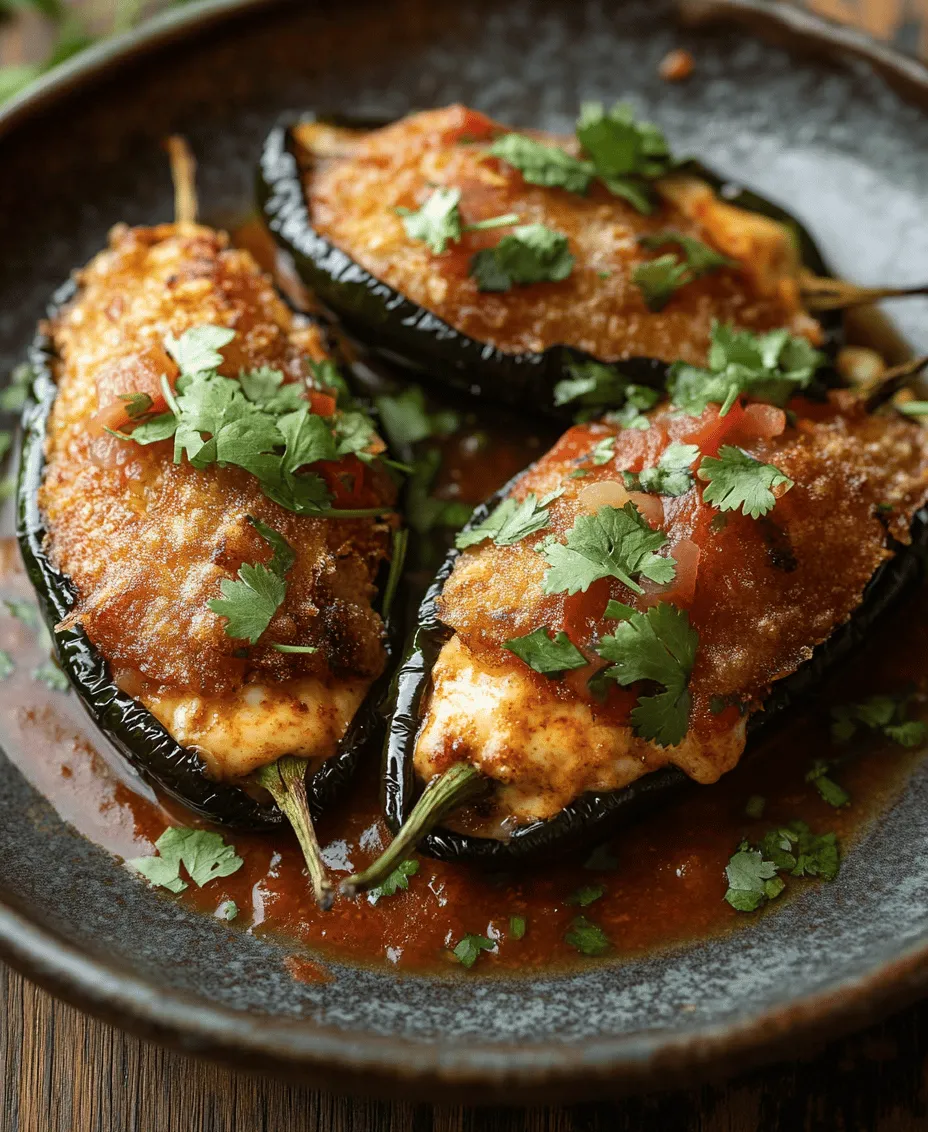Chiles Rellenos, a beloved dish in Mexican cuisine, are more than just stuffed peppers; they are a celebration of rich flavors, textures, and culinary tradition. This dish features roasted poblano peppers filled with a delightful mixture of cheese, meat, or vegetables, then battered and fried to golden perfection. The result is a comforting meal that captivates the palate and warms the soul, making it a favorite in homes and restaurants alike.