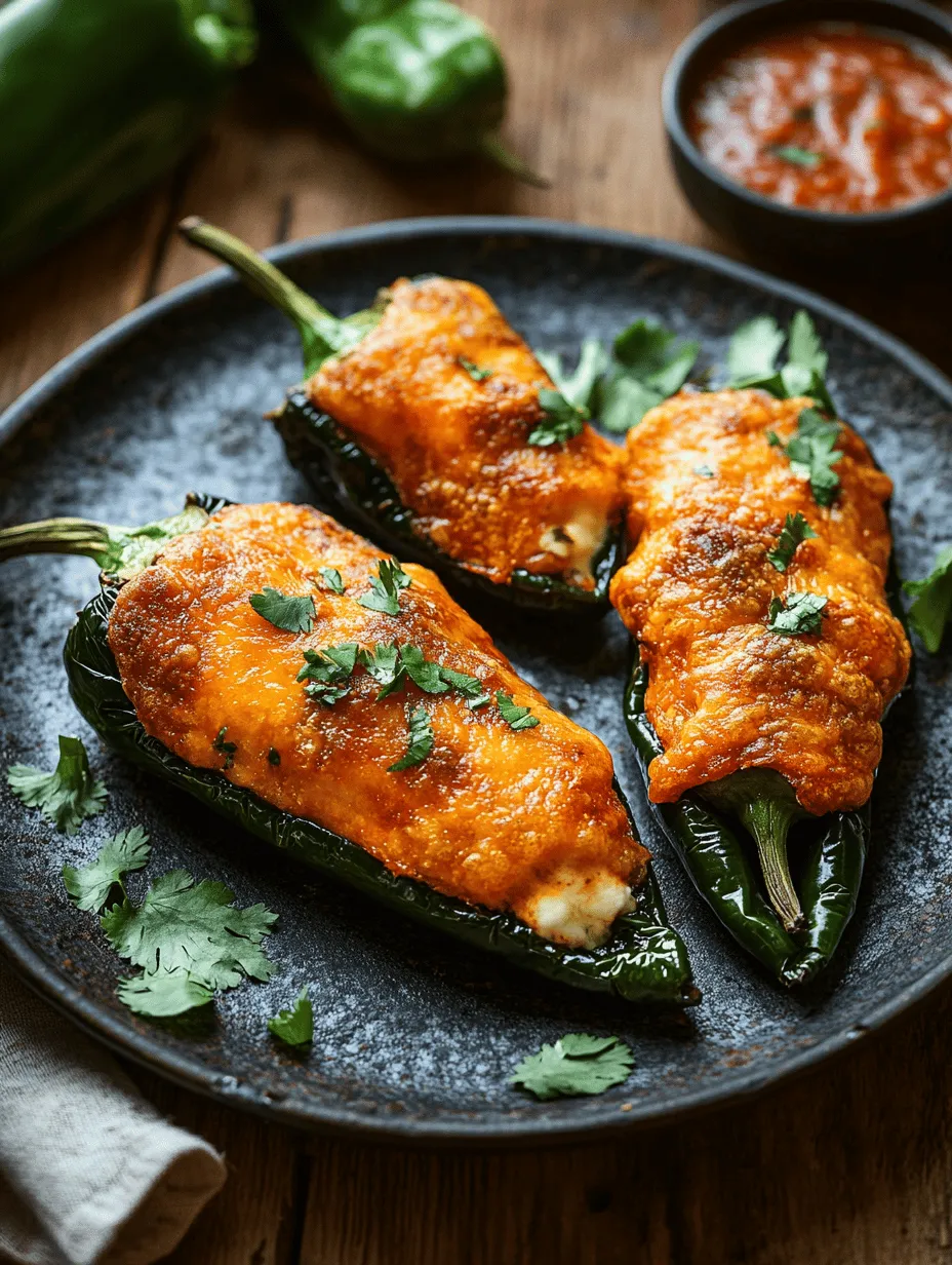 Chiles Rellenos, a beloved dish in Mexican cuisine, are more than just stuffed peppers; they are a celebration of rich flavors, textures, and culinary tradition. This dish features roasted poblano peppers filled with a delightful mixture of cheese, meat, or vegetables, then battered and fried to golden perfection. The result is a comforting meal that captivates the palate and warms the soul, making it a favorite in homes and restaurants alike.