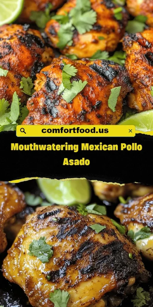 Spice up your meals with this easy and delicious Sizzling Mexican Pollo Asado recipe! Perfectly marinated boneless chicken thighs grilled to juicy perfection will impress your family and friends. This dish showcases the vibrant flavors of Mexico, making it ideal for any gathering or a cozy dinner. Dive into this flavorful experience and elevate your cooking game today! #PolloAsado #MexicanCuisine #GrillRecipes #EasyCooking #FamilyDinner #FlavorfulMeals #MealPrep #CookingInspiration