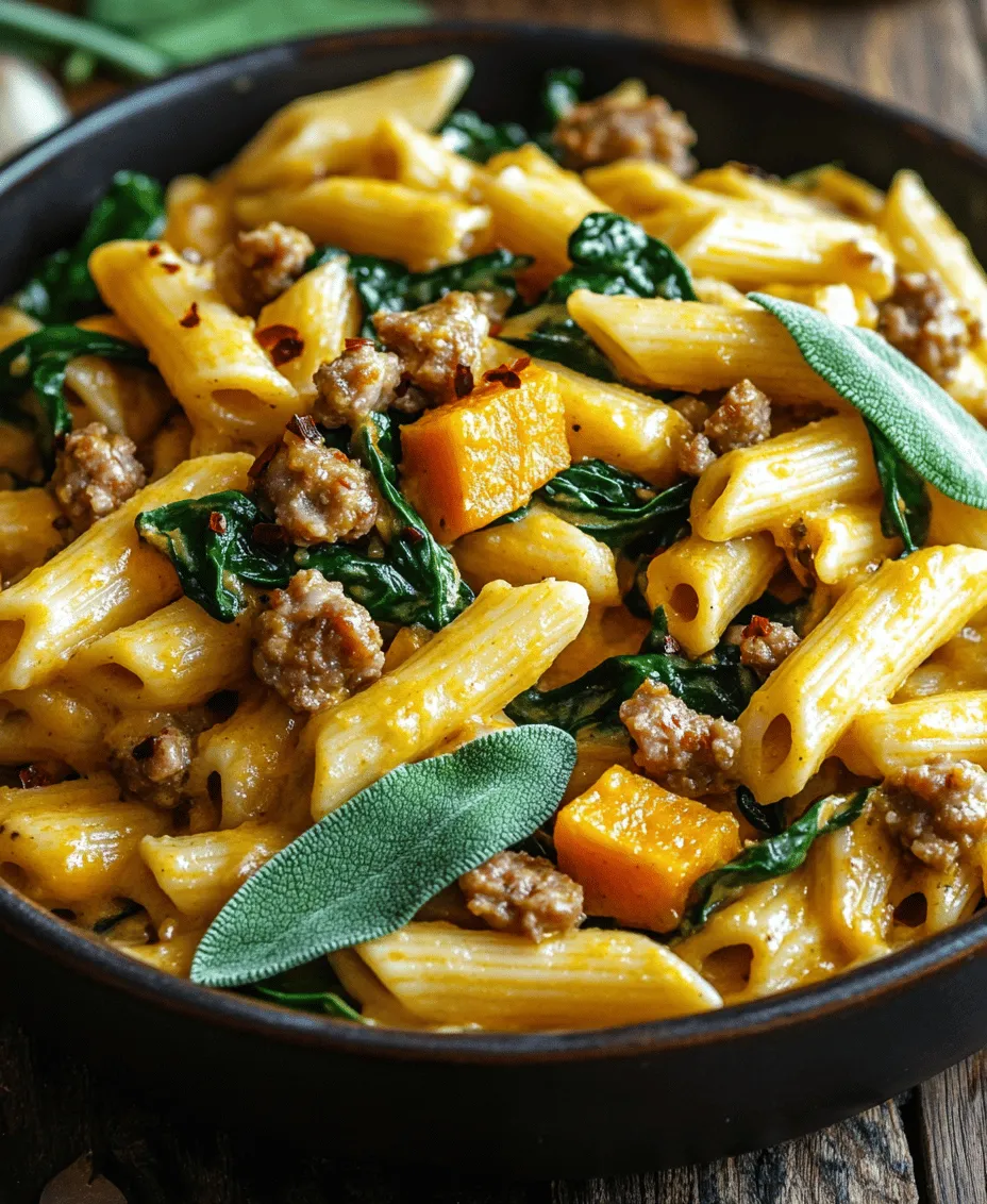 Welcome to the world of creamy butternut squash pasta, a comforting and flavorful dish that perfectly embodies the essence of fall and winter cooking. This pasta recipe marries the sweet, nutty flavor of roasted butternut squash with the hearty, savory notes of Italian sausage, creating a dish that is not only satisfying but also visually stunning. The creamy sauce envelops the pasta, making each bite a delightful experience, rich in taste and texture.