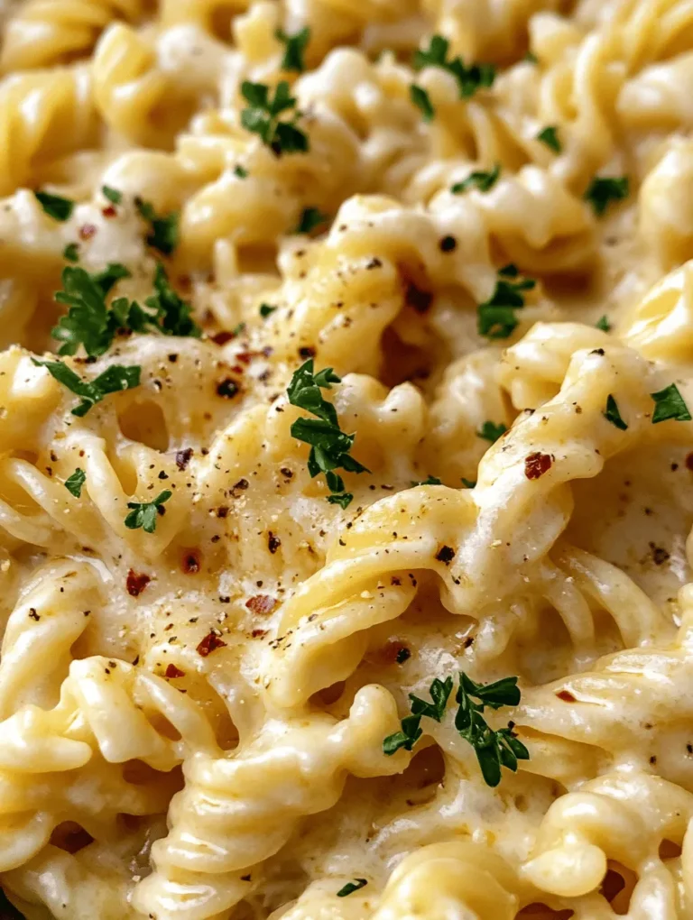 If you’re a fan of cheesy dishes that tantalize your taste buds and offer a comforting embrace, then Cheesy Garlic Twisted Pasta is bound to become a staple in your kitchen. This delightful dish combines the rich flavors of cheese and garlic, enveloped in perfectly twisted fusilli pasta. Whether you’re preparing a cozy family dinner, hosting a gathering with friends, or simply indulging in a solo meal, this recipe delivers on all fronts—comfort, flavor, and ease of preparation.