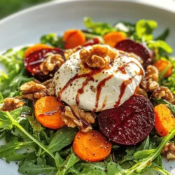 In the realm of vibrant, nutritious options for any meal, the Roasted Roots & Creamy Dream Salad stands out as a delightful choice. This salad is not just a dish; it's an experience that captures the essence of seasonal ingredients while delivering a delicious balance of flavors and textures. The heart of this recipe lies in its key components: the sweet and earthy roasted root vegetables, the indulgent creamy burrata, and a bed of fresh mixed greens. Each bite of this salad is a celebration of nature's bounty, bringing together the best of what the season has to offer.