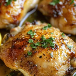 Golden Garlic Butter Chicken is a dish that has captured the hearts (and stomachs) of home cooks and food lovers alike. This delectable recipe features tender chicken breasts bathed in a rich, buttery garlic sauce, creating an explosion of flavor that is both comforting and indulgent. The appeal of this dish lies not only in its rich flavors but also in its remarkably simple ingredients and quick preparation time. Whether you’re looking for a satisfying weeknight dinner or an impressive dish for a special gathering, Golden Garlic Butter Chicken is versatile enough to fit any occasion.