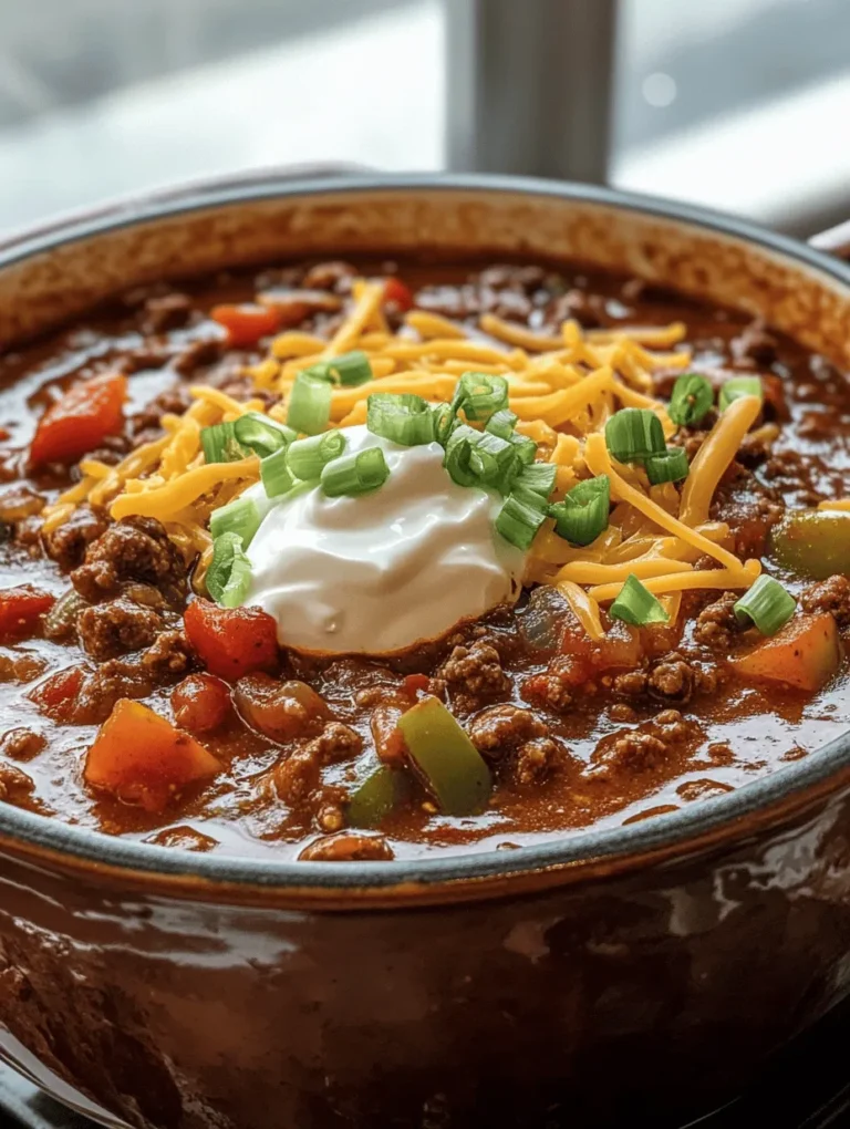 Chili is more than just a dish; it’s a beloved comfort food that has nestled itself into the hearts and homes of many. Known for its hearty flavors and warm spices, chili often evokes memories of family gatherings, tailgate parties, and cozy evenings by the fire. Its versatility allows for a wide range of variations, making it a favorite for both traditionalists and culinary adventurers alike. In this article, we will explore an easy, delicious, and customizable chili recipe that you can whip up in no time, ensuring that you always have a go-to meal ready for any occasion.