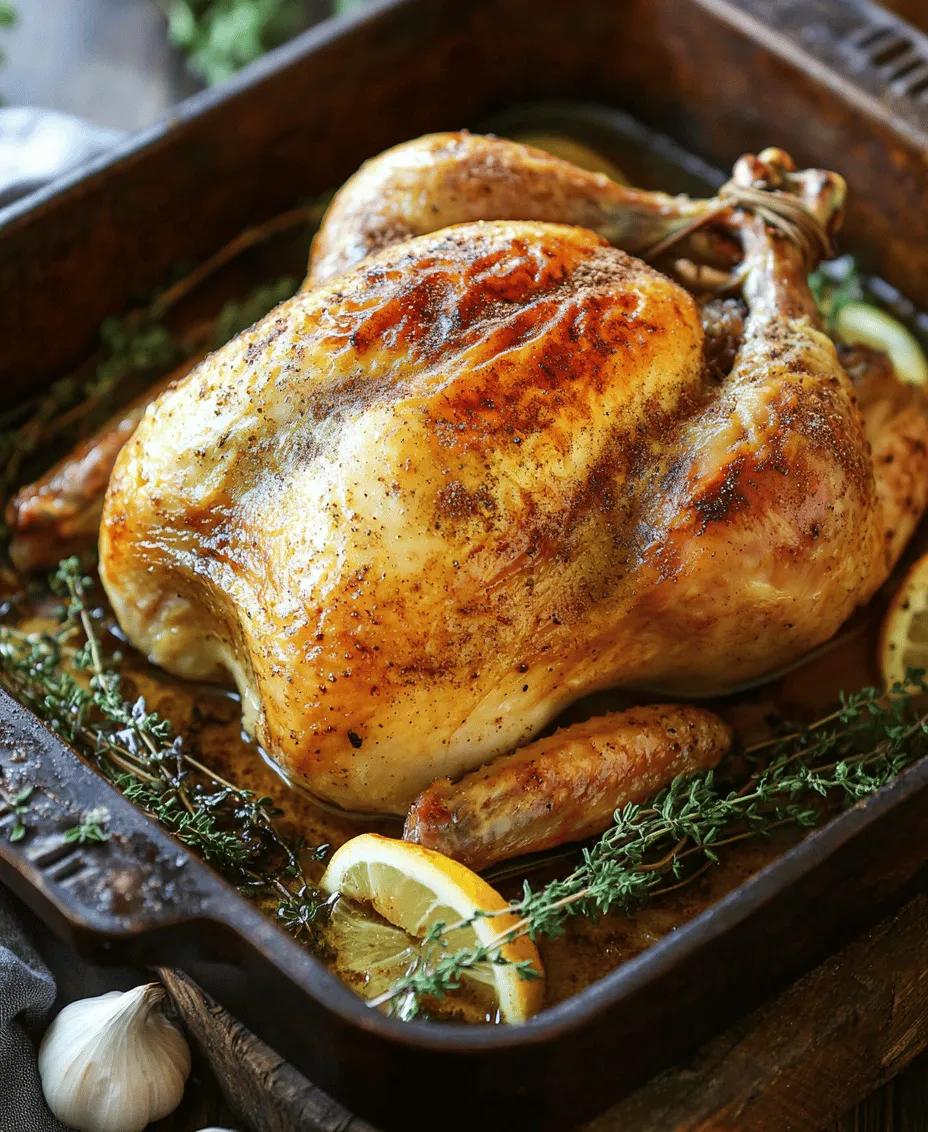 At the heart of this delicious recipe lies the technique of brining. If you're unfamiliar with the concept, brining involves soaking meat in a solution of water, salt, and other flavor enhancers before cooking. This age-old method serves several purposes, primarily improving the flavor and moisture content of the chicken. When meat is submerged in a brine, the salt and water penetrate the cells via a process called osmosis. As the chicken absorbs the brine, it not only gains flavor but also retains moisture during the cooking process, resulting in a juicy and tender bird.