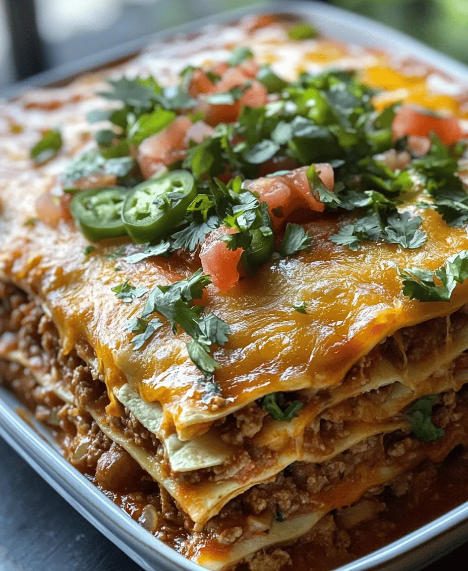 One of the standout features of this Cheesy Beef Taco Lasagna is its incredible versatility. It is not just a meal; it's an experience that can cater to a variety of occasions. The comforting nature of lasagna makes it an ideal choice for cozy family dinners, while its vibrant flavors and eye-catching presentation make it a hit at parties and gatherings. Additionally, the preparation of this dish is straightforward, with many steps that can be tackled ahead of time, allowing for a stress-free cooking experience.