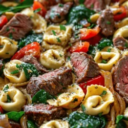 When it comes to weeknight dinners, finding a recipe that strikes the perfect balance between flavor, convenience, and nutrition can often feel like a challenge. Enter the Garlic Steak & Cheese-Filled Tortellini Skillet—a dish that not only satisfies your taste buds but also provides a hearty dose of protein and carbs in one delightful meal. This recipe combines tender steak, luscious cheese-filled tortellini, and aromatic garlic, creating a symphony of flavors that is sure to please everyone at the dinner table.