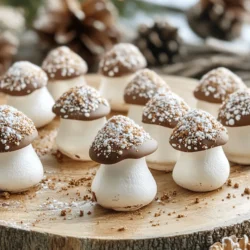 As the holiday season approaches, festive traditions come to life, each carrying its own flavor of joy and celebration. One such delightful tradition is the Yule Log, or "Bûche de Noël," a charming cake that has become a centerpiece in holiday feasts around the world. Traditionally crafted to resemble a wooden log, this decadent dessert is typically made from a rolled chocolate sponge cake filled with cream and adorned with rich chocolate ganache. However, to elevate this classic dessert, we introduce a delightful twist: Yule Log Meringue Mushrooms. These whimsical, edible mushrooms not only enhance the visual appeal of your Yule Log but also add a light, airy texture that complements the richness of the cake.