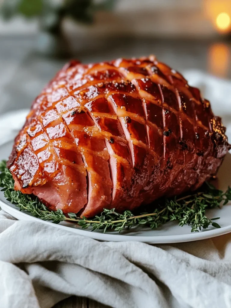 When it comes to holiday feasts and festive gatherings, few dishes evoke the warmth and nostalgia of a beautifully glazed ham. The Sweet and Savory Brown Sugar Dijon Glazed Ham stands out not just as a centerpiece but as a delightful fusion of flavors that captivate the senses. This dish marries the sweetness of brown sugar with the tangy notes of Dijon mustard, creating a glaze that caramelizes beautifully in the oven, resulting in a ham that is not only visually stunning but also bursting with flavor.