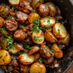 When it comes to comfort food, few dishes can compete with the hearty, satisfying flavors of "Sizzling Skillet Delight: Fried Potatoes with Onions and Smoked Polish Sausage." This dish is the epitome of what it means to create a meal that warms both the heart and the stomach. It brings together the crispy texture of perfectly fried potatoes, the sweetness of sautéed onions, and the rich, smoky flavor of Polish sausage, making it a delightful option for any occasion—be it a cozy family dinner or a festive gathering with friends.