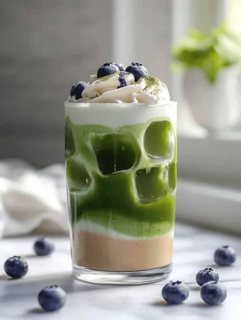 In recent years, matcha lattes have surged in popularity, capturing the hearts of coffee lovers and health enthusiasts alike. This vibrant green drink, made from finely ground green tea leaves, has become a staple in cafes and homes around the world. Its unique flavor profile, combined with an array of health benefits, has made matcha not just a drink, but a lifestyle choice for many. Among the various ways to enjoy matcha, the Iced Blueberry Matcha Latte stands out as a refreshing and nutritious option that tantalizes the taste buds while providing a health boost.