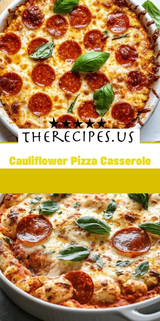 Looking for quick meal prep ideas? This Cauliflower Krusty Casserole is a perfect option for a healthy lunch that satisfies your pizza cravings without the carbs. Explore all the delicious details and make this nutritious dish a staple in your meal rotation at therecipes! HealthyLunchIdeas QuickMealPrep CauliflowerRecipes LowCarb HealthyEating MealPrep CasseroleDelight