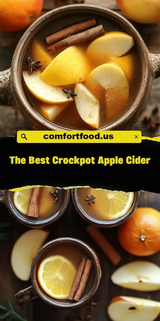 Fall in love with the warmth of homemade slow-cooked apple cider! This heartwarming recipe combines fresh apple juice, aromatic spices, and citrus zest to create a delightful drink perfect for any season. Enjoy the cozy aroma filling your home as flavors meld over hours of slow cooking. Customize it with your favorite spices for a personal touch. Share this comforting beverage with loved ones and make lasting memories! #AppleCider #FallRecipes #SlowCooker #CozyDrinks #HarvestTraditions