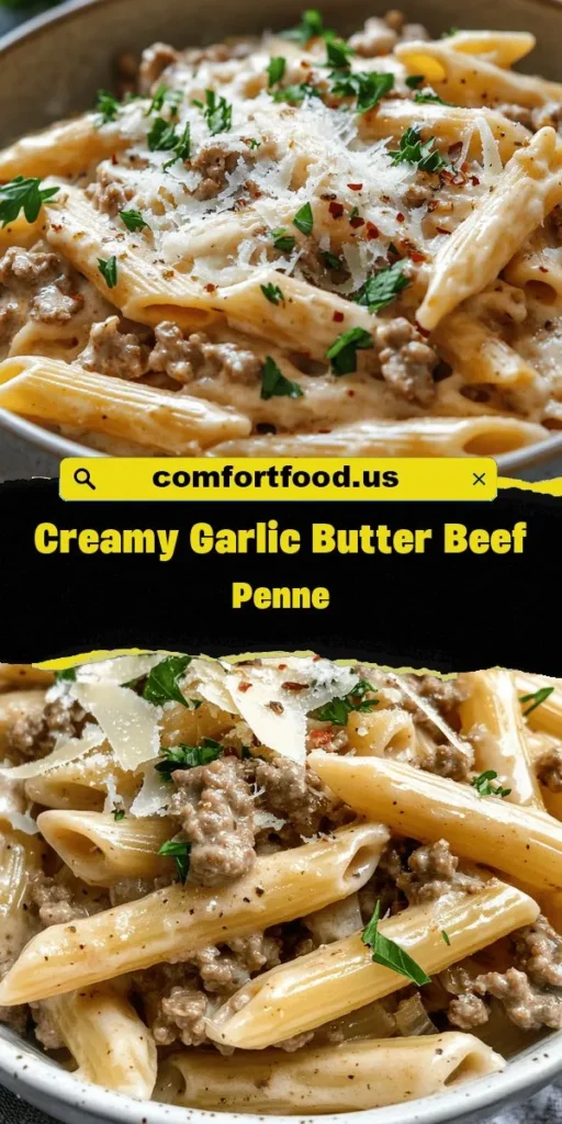 Looking for easy lunch recipes that can be prepped in no time? This Creamy Garlic Butter Beef Penne is your answer! With quick meal prep and a deliciously savory sauce, its the perfect dish to keep your lunch routine both healthy and satisfying. Check out Therecipes for more inspiration! EasyLunchRecipes QuickMealPrep HealthyEating PastaRecipes FamilyMeals ComfortFood MealPrepIdeas