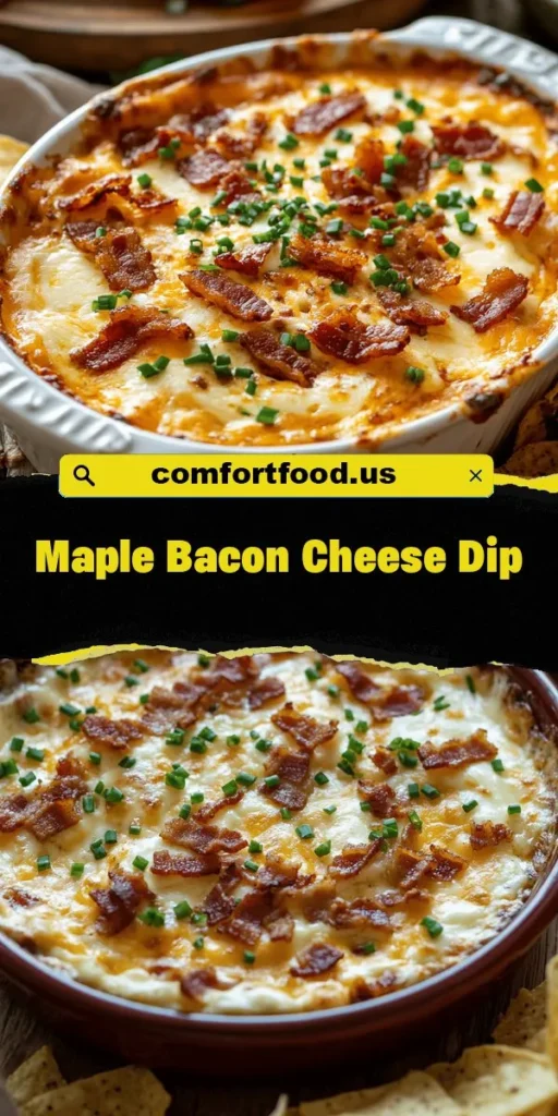 Discover the irresistible Maple Bacon Cheese Dip, the ultimate crowd-pleaser for any gathering! This indulgent recipe perfectly balances creamy cheese, smoky bacon, and sweet maple syrup, creating a flavor explosion you won't forget. Easy to prepare and served warm with chips or veggies, it’s a must-have dish for game days, holidays, or casual get-togethers. Impress your guests and enjoy every delicious bite! #MapleBaconDip #CheeseDip #PartyFood #IndulgentSnacks #Appetizers