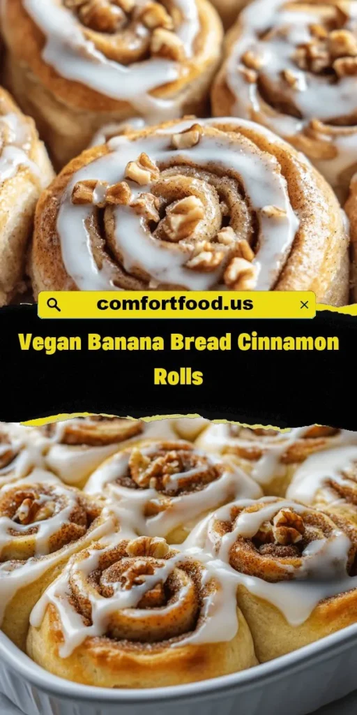 Discover the perfect treat with Vegan Banana Bread Cinnamon Rolls! This delightful fusion combines the moistness of banana bread and the sweet comfort of cinnamon rolls, making it ideal for breakfast or a snack. Simple to make and packed with plant-based goodness, these rolls are perfect for everyone, whether vegan or not. Try this recipe to indulge guilt-free, while supporting a sustainable lifestyle. Your taste buds will thank you! #VeganBaking #BananaBread #CinnamonRolls #PlantBasedDelight #HealthyTreats