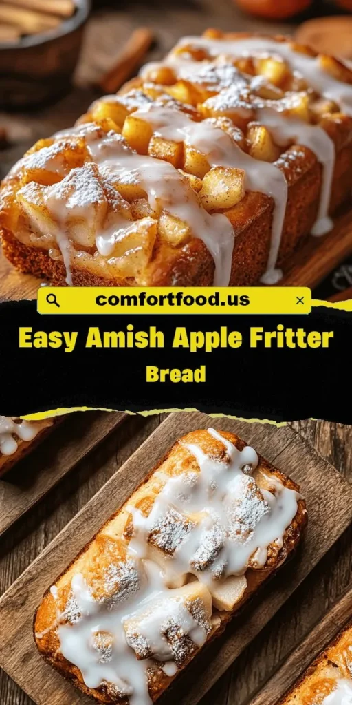 Discover the heartwarming charm of Amish Apple Fritter Bread! This delightful loaf blends sweet apples and warm cinnamon, providing a cozy treat perfect for breakfast, brunch, or an afternoon snack. Our guide breaks down the traditional recipe, essential ingredients, and step-by-step instructions to help bakers of all skill levels create this comforting classic. Share the love of home baking with family and friends! #AppleFritter #AmishRecipes #BakingJoy #ComfortFood #HomemadeDelight