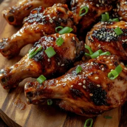 If you’re looking for a dish that is both mouthwatering and straightforward to prepare, Sweet Soy Kalbi Chicken Drumsticks should be at the top of your list. This delightful recipe brings together the rich culinary traditions of Korean barbecue with the familiar comfort of chicken, making it an excellent choice for family dinners or casual gatherings with friends. The best part about this dish is its versatility; it can be enjoyed year-round, whether grilled during summer cookouts or baked in the oven on a cozy winter evening.