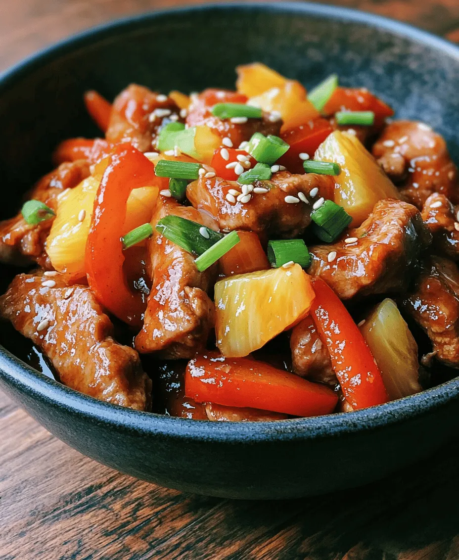 If you're in search of a dish that combines fresh flavors with quick preparation, look no further than the Tangy Delight: Sour Pork Stir-Fry. This vibrant dish is not just a feast for the eyes but also a symphony of taste that balances tangy and savory elements beautifully. The zesty zing of lime juice, the umami depth of soy sauce, and the natural sweetness of fresh vegetables come together to create a delightful experience that is both satisfying and energizing.