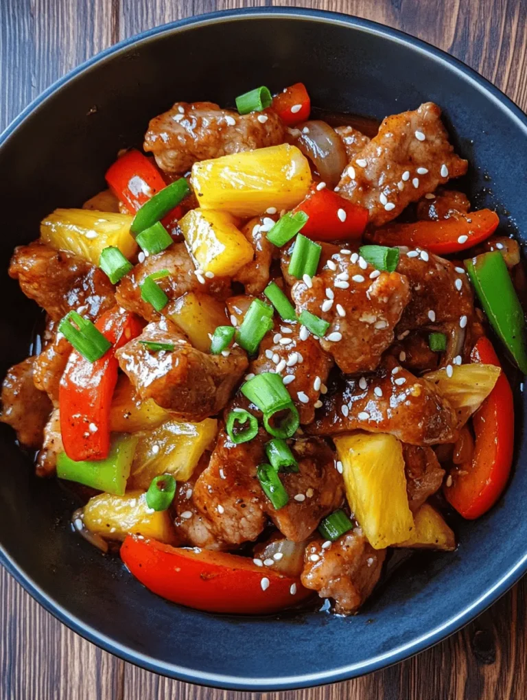 If you're in search of a dish that combines fresh flavors with quick preparation, look no further than the Tangy Delight: Sour Pork Stir-Fry. This vibrant dish is not just a feast for the eyes but also a symphony of taste that balances tangy and savory elements beautifully. The zesty zing of lime juice, the umami depth of soy sauce, and the natural sweetness of fresh vegetables come together to create a delightful experience that is both satisfying and energizing.