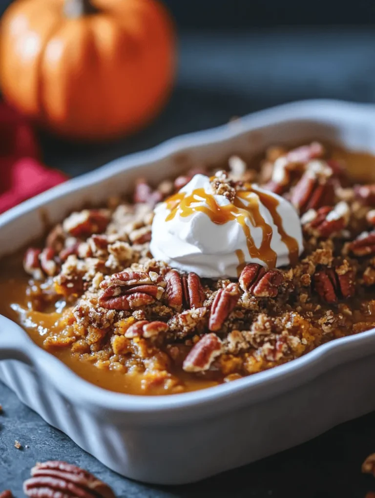 As the leaves turn and the air becomes crisp, there’s a warmth that beckons from the kitchen—a promise of sweet, comforting desserts that celebrate the flavors of the season. One such delight that captures the essence of fall is the Easy Caramel Pumpkin Pecan Cobbler. This decadent dessert combines the rich flavors of pumpkin and pecans with the lusciousness of caramel, creating a dish that is as visually appealing as it is satisfying. Whether it’s served warm with a scoop of vanilla ice cream or enjoyed on its own, this cobbler has a way of bringing people together, making it a staple for gatherings and family dinners during the autumn months.