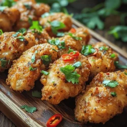 Salt and Pepper Chicken is a beloved dish that showcases the vibrant and diverse flavors of Asian cuisine. Known for its crispy coating and the bold, savory notes from the seasoning, this dish offers a delightful experience that tantalizes the taste buds. The combination of salty and spicy flavors, paired with the crunch of perfectly fried chicken, makes it a favorite among many. What sets this recipe apart is the addition of a zesty twist featuring Sichuan peppercorns, which elevate the dish with a unique flavor profile that is both fragrant and numbing.