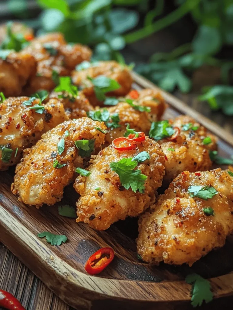 Salt and Pepper Chicken is a beloved dish that showcases the vibrant and diverse flavors of Asian cuisine. Known for its crispy coating and the bold, savory notes from the seasoning, this dish offers a delightful experience that tantalizes the taste buds. The combination of salty and spicy flavors, paired with the crunch of perfectly fried chicken, makes it a favorite among many. What sets this recipe apart is the addition of a zesty twist featuring Sichuan peppercorns, which elevate the dish with a unique flavor profile that is both fragrant and numbing.