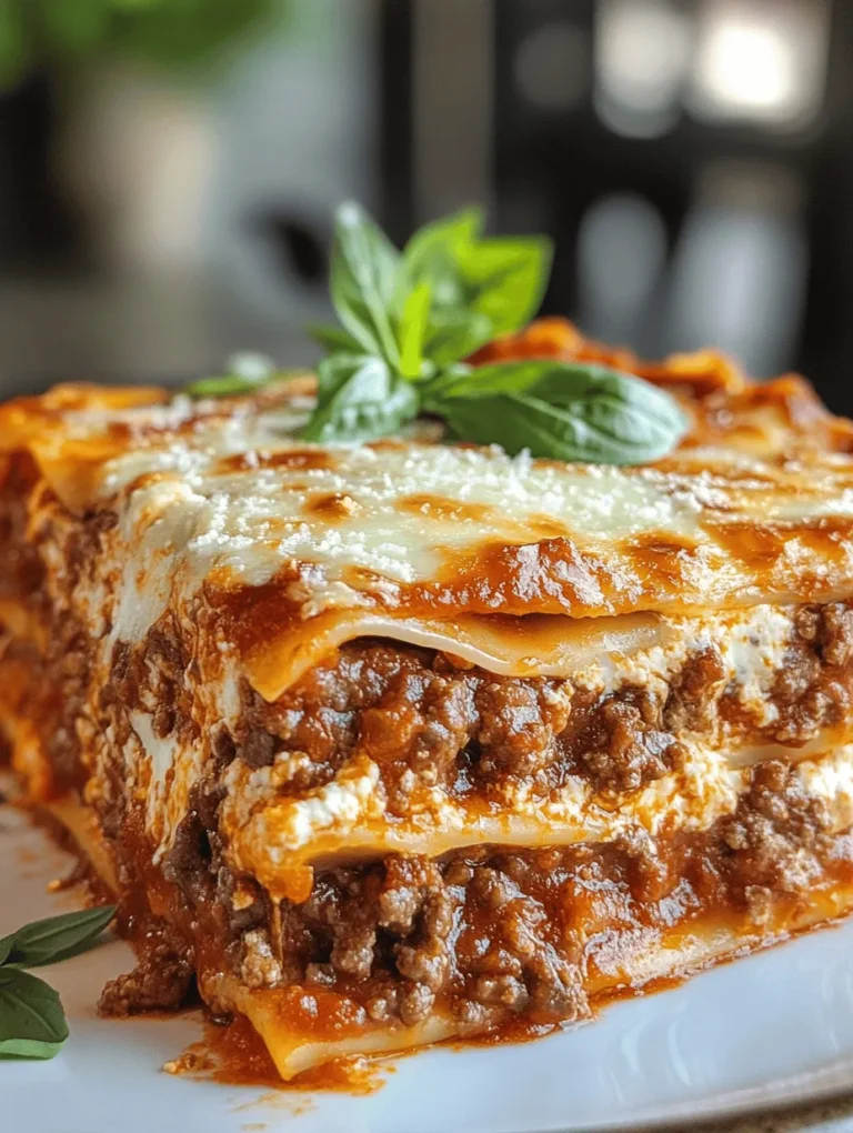 There’s something inherently comforting about a warm, hearty plate of classic beef lasagna. This beloved Italian dish has been a staple in households around the world, cherished for its layers of rich flavors and gooey cheese. Lasagna is not just food; it’s a culinary hug that brings family and friends together, whether during a cozy weeknight dinner or a festive gathering. The beauty of homemade meals lies not only in their taste but also in the love and care that goes into preparing them.