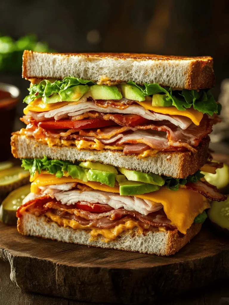 The Cowboy Club Sandwich is more than just a meal; it’s an experience that captures the essence of American comfort food. This hearty sandwich combines a medley of flavors and textures that will satisfy any appetite. With layers of crispy bacon, juicy chicken, and fresh vegetables, all stacked between thick slices of toasted bread, it’s no wonder this sandwich has become a beloved staple across the United States.