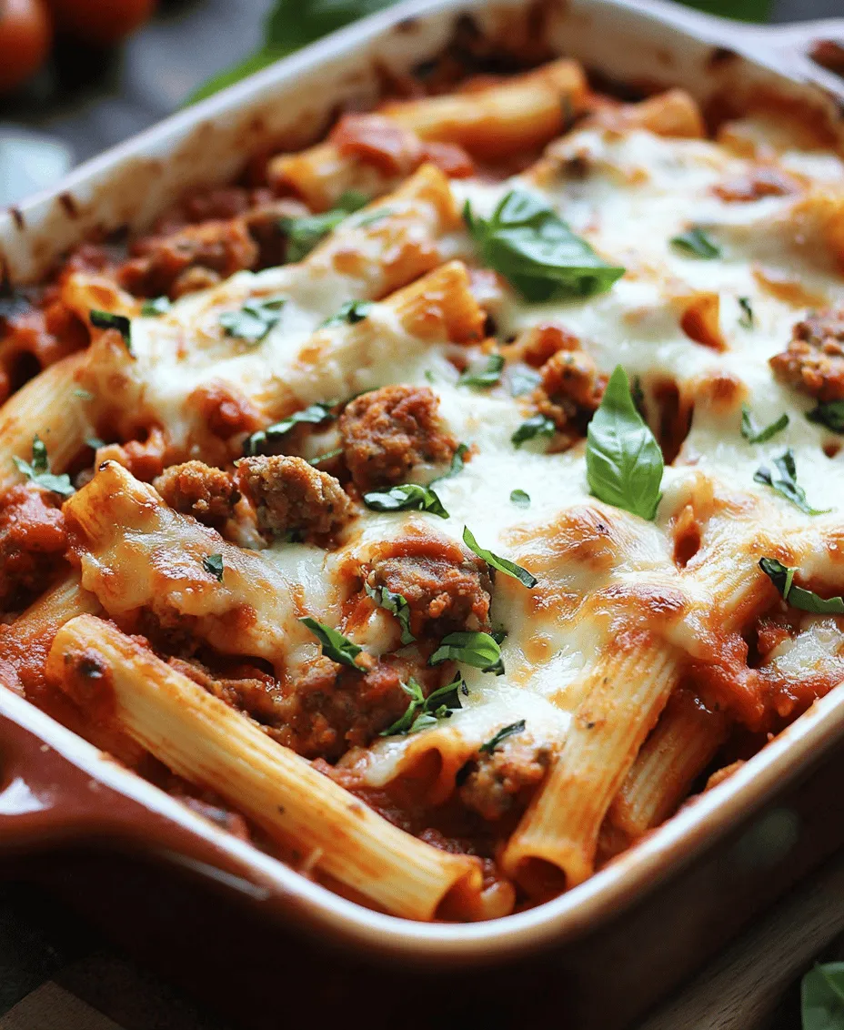 Baked ziti is a classic comfort food that has captured the hearts and palates of families across the globe. This Italian-American dish, known for its hearty and satisfying nature, is often a staple at family gatherings, potlucks, and cozy weeknight dinners. One of the most delightful variations of baked ziti is the sausage-stuffed rendition, which infuses the traditional recipe with rich flavors and a satisfying heartiness.
