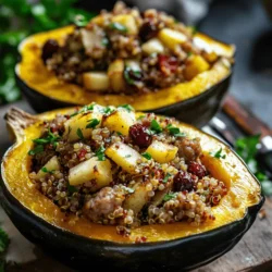 As autumn approaches, many of us begin to crave the rich, hearty flavors that define the season. One of nature's most versatile gifts during this time is the acorn squash. This delightful winter squash, with its unique shape and vibrant green and orange hues, is not only visually appealing but also packed with nutrients. Acorn squash serves as an excellent vessel for a variety of fillings, making it a perfect candidate for a wholesome and satisfying meal.