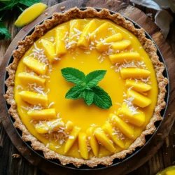 As the summer sun graces us with its warmth, the allure of tropical desserts becomes irresistible. Imagine a dessert that encapsulates the essence of sun-kissed beaches and vibrant fruit markets, all in a single tart. The Refreshing Tropical Mango Curd Tart is just that—a delightful combination of sweet, juicy mangoes and zesty lime, harmoniously blended to create a tart that is not only visually stunning but also bursting with flavor.