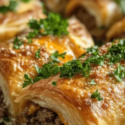 To truly appreciate the Garlic Butter Cheeseburger Rollups, let’s take a closer look at the key ingredients that contribute to this dish's incredible flavor profile. Each component plays a significant role, ensuring that every bite is packed with deliciousness.