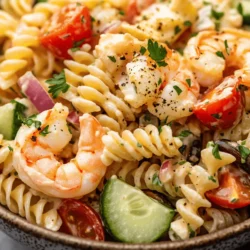 Welcome to the delightful world of creamy seafood pasta salad, a dish that masterfully combines the richness of seafood with the satisfying texture of pasta. This recipe is not only a feast for the taste buds but also a visual treat, making it a perfect centerpiece for gatherings, picnics, or a cozy family meal. Its versatility allows it to shine at summer barbecues, holiday dinners, and even casual weeknight dinners.