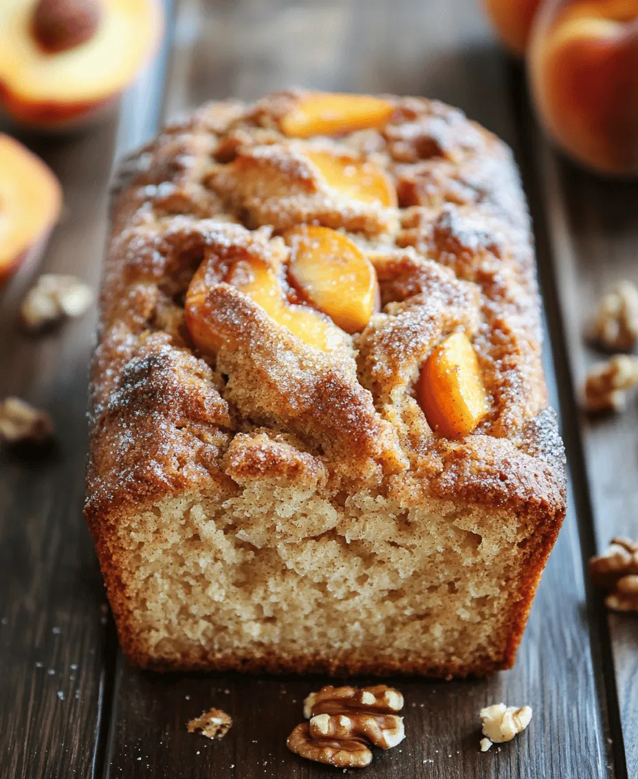 There’s something magical about the aroma of fresh bread wafting through your home, particularly when it carries the warm, inviting scent of cinnamon mingled with the sweetness of ripe peaches. This Easy Homemade Cinnamon Peach Bread recipe captures the essence of seasonal baking, allowing you to embrace the flavors of summer while enjoying a comforting treat that can be savored at any time of day. Whether you’re looking for a delightful breakfast option, an afternoon snack, or a satisfying dessert, this recipe fits the bill perfectly.
