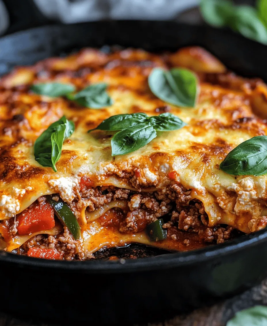 Pizza and lasagna are two beloved dishes that have captured the hearts and appetites of food lovers around the world. Each dish boasts its own unique qualities; pizza is celebrated for its crispy crust and customizable toppings, while lasagna is cherished for its rich layers of pasta, sauce, and melted cheese. The idea of merging these two culinary favorites into a single, hearty dish might sound like a dream come true for many. Enter the Pizza Lasagna Skillet Bake—a delightful fusion that brings the best elements of pizza and lasagna together in a convenient skillet format.