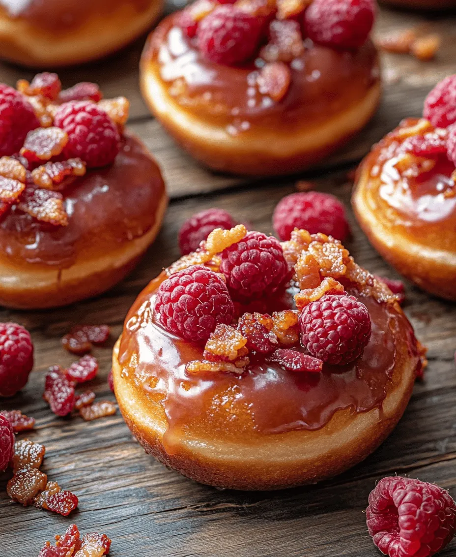 In the world of culinary delights, few combinations are as intriguing as the harmonious blend of sweet, savory, and tart flavors. Enter the Maple Raspberry Bacon Donuts—a gourmet treat that encapsulates this trifecta of taste. Imagine sinking your teeth into a fluffy, moist donut that is sweetened with rich maple syrup, punctuated by bursts of fresh raspberries, and finished off with crispy, savory bacon. This unique flavor profile not only tantalizes the taste buds but also showcases the growing trend of gourmet donuts that have captivated food enthusiasts everywhere.