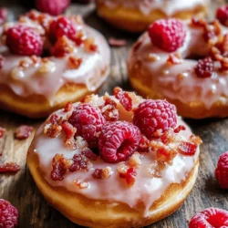 In the world of culinary delights, few combinations are as intriguing as the harmonious blend of sweet, savory, and tart flavors. Enter the Maple Raspberry Bacon Donuts—a gourmet treat that encapsulates this trifecta of taste. Imagine sinking your teeth into a fluffy, moist donut that is sweetened with rich maple syrup, punctuated by bursts of fresh raspberries, and finished off with crispy, savory bacon. This unique flavor profile not only tantalizes the taste buds but also showcases the growing trend of gourmet donuts that have captivated food enthusiasts everywhere.