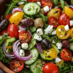 The Mediterranean diet has gained significant attention in recent years for its numerous health benefits. Known for its emphasis on fresh fruits, vegetables, whole grains, and healthy fats, this diet not only promotes physical well-being but also supports heart health and weight management. At the heart of this culinary tradition lies the Greek salad, a staple of Greek cuisine celebrated for its refreshing flavors and vibrant colors. Perfectly embodying the essence of the Mediterranean lifestyle, the Greek salad showcases the importance of fresh, seasonal ingredients that not only enhance flavors but also contribute to a wholesome meal.