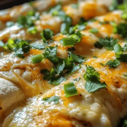 To achieve the perfect creamy white chicken enchiladas, it’s essential to understand the role each ingredient plays in creating the dish's signature flavor and texture. Let’s explore the key components that come together to make this comforting meal.